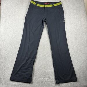 Oakley Pants Womens 14 Navy Blue Green Chino Golf Casual Embroidered O Logo